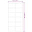 Vidaxl Sliding Door With Hardware Set ESG Glass&Aluminium 102X205 Cm-499849134