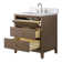 30" Single Bathroom Vanity with Engineered Marble Top