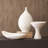 Modernist Low Bowl-White Plaster