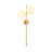 Modern Gold Wall Lamp with Metal Body & Glass Cap, 12 x 10.6 x 28.3 Inches | 2 x E14 Socket (Max 40W) | Stylish Scandinavian Design, IP20 Rated | Perfect for Living Room, Bedroom & Hallway Décor-716049876-716048050