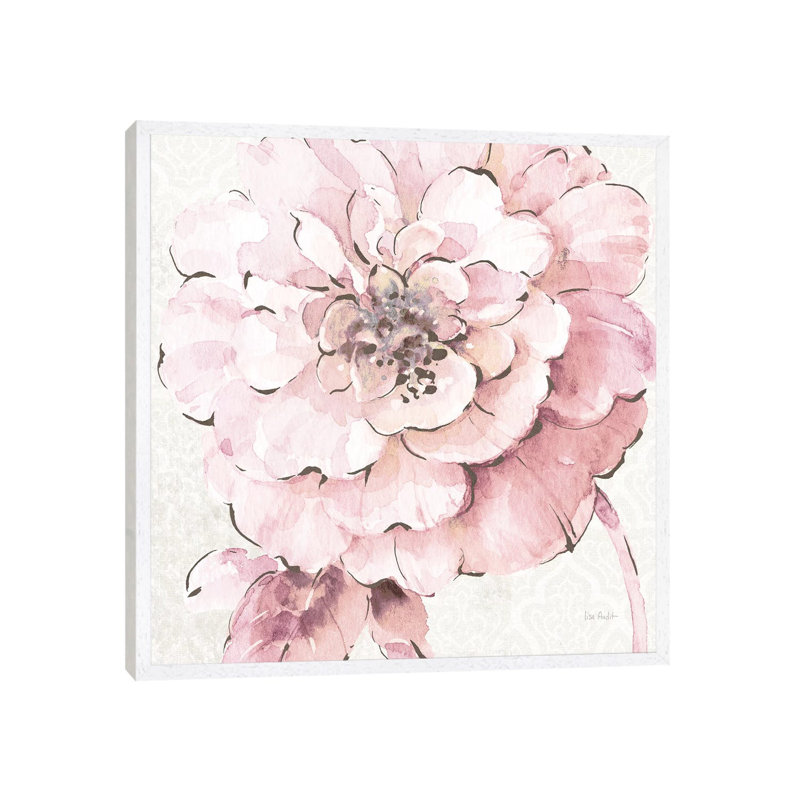 Indigold VII Pink by Lisa Audit - Painting on Canvas, White Framed, 45.72 cm H x 45.72 cm W