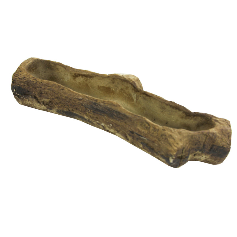 Pot de fleurs en béton Harmon, H 2,5 po x l 14,5 po x P 5,5 po, Naturel