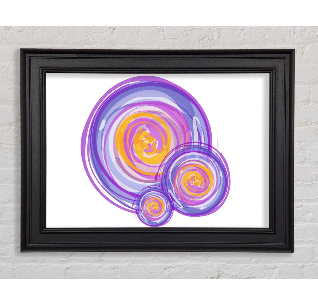 Trio Of Swirls Gerahmter Druck