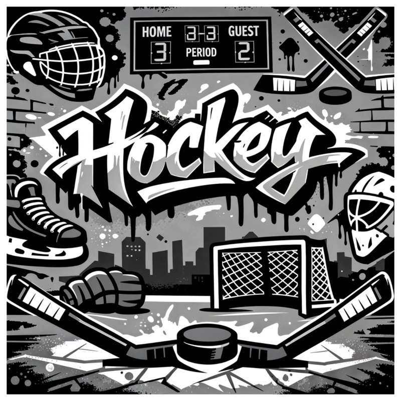 Coussins Hockey Face, 16 x 16 pouces