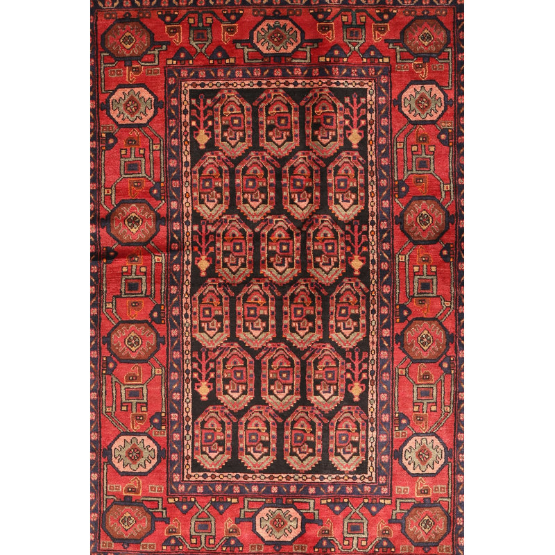 Tapis orange / brun / beige Southwestern, Rectangle 5 pi x 7 pi