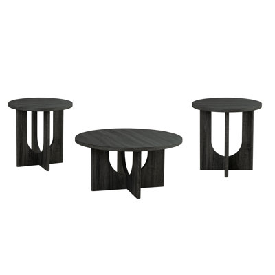Horry 3-Piece Round Coffee Table Set