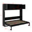 Lit escamotable double avec armoires de rangement