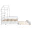 Lit double en bois avec lit gigogne simple, lit pour enfant avec tablette-1965282071