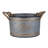 Set Of 3 Huxley Metal Decorative Pots