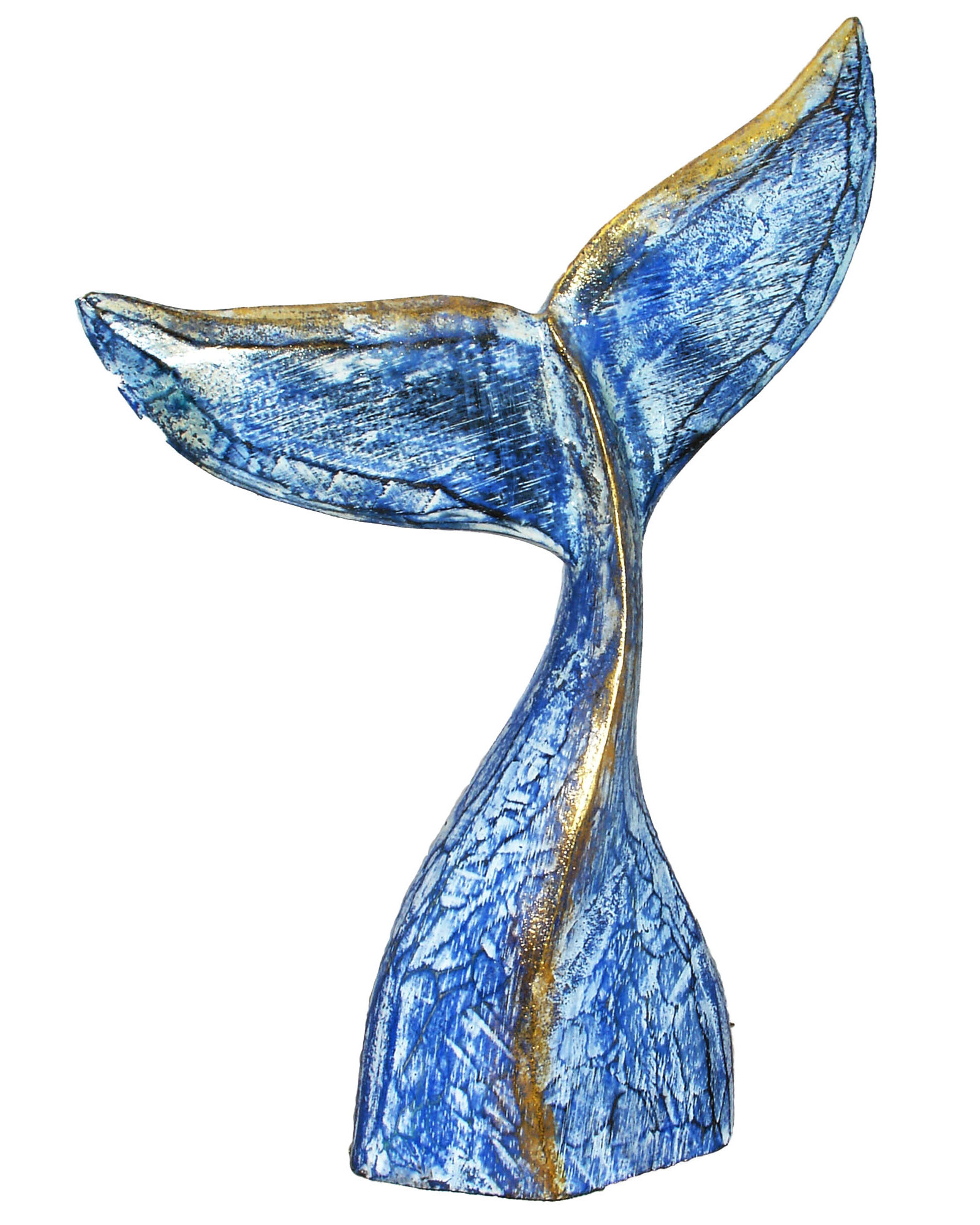 Highland Dunes Sidra Wooden Whale Tail Statue & Reviews | Wayfair