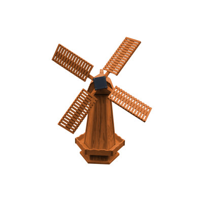 Donte Weather Resistant Wood Windmill
