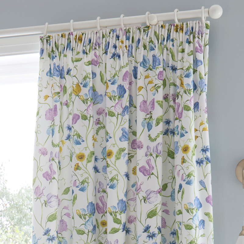 100% Cotton Semi-Sheer Curtain Panel Pair
