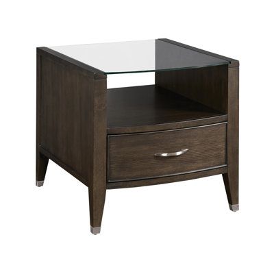 RECTANGULAR DRAWER END TABLE