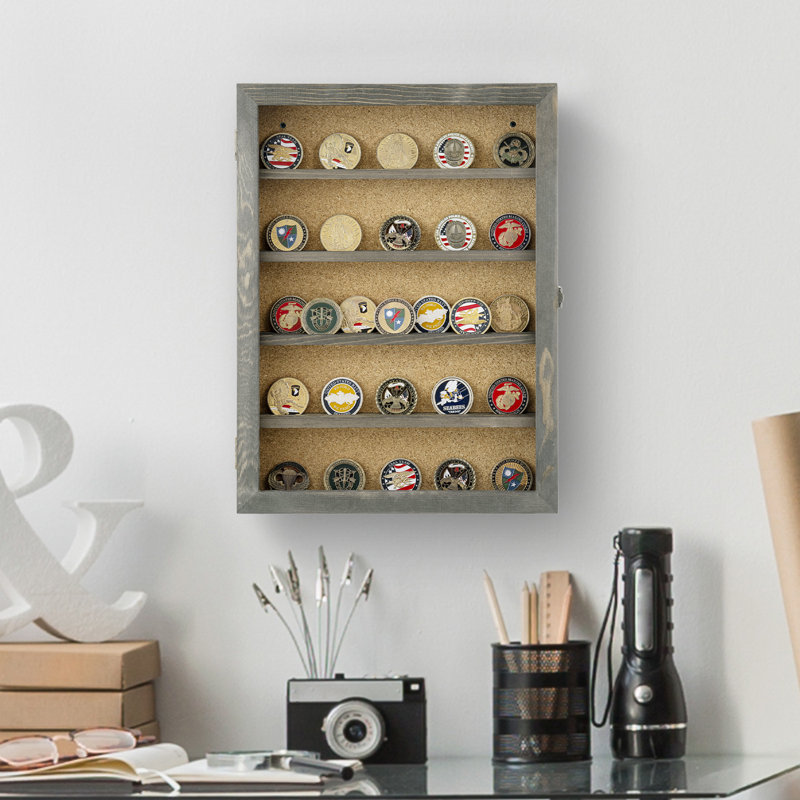 39.6 H x 29.4 W cm Wood Trophy Display Case
