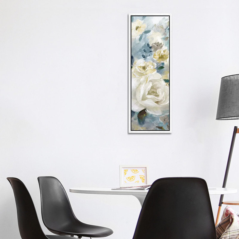 Simple Bright and Bold Detail II 1 Piece Panoramic Painting on Canvas, 121.92 cm H x 40.64 cm W, White Framed Canvas
