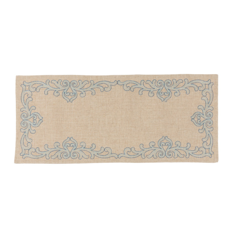 Chemin de table Albee Celeste, L 36 po x l 16 po