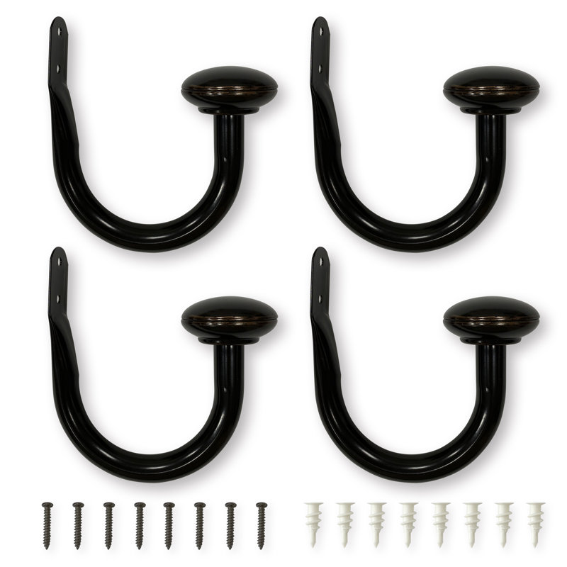 1" Holdback Gunmetal 4-pack, Oil Rubbed Bronze