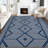 Machine Washable Area Rugs, Modern Geometric Area Rugs with Non-Slip Backing, Stain-Resistant Low Pile Carpet, Contemporary Accent Rugs for Living Room, Bedroom-1523133562
