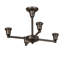 28" Wide Daffodil Bell Revival 4 Light Chandelier