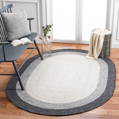 Tapis géométrique en laine tissé à la main 0,6 po Corley 0,4