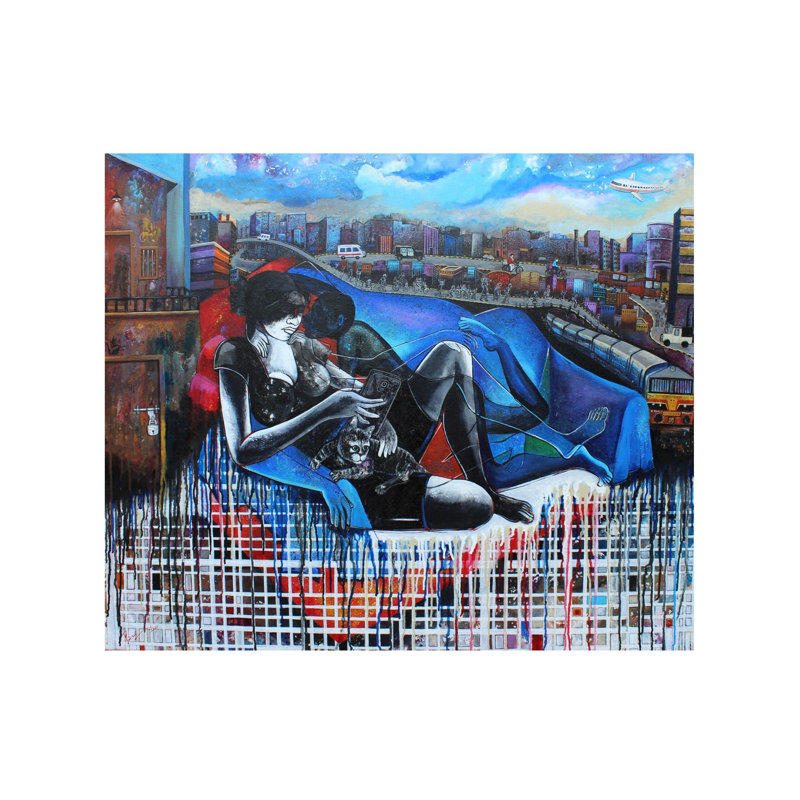 La persistance de la mémoire, peinture | Acrylique sur toile | Par Pradeepta Kishore Das