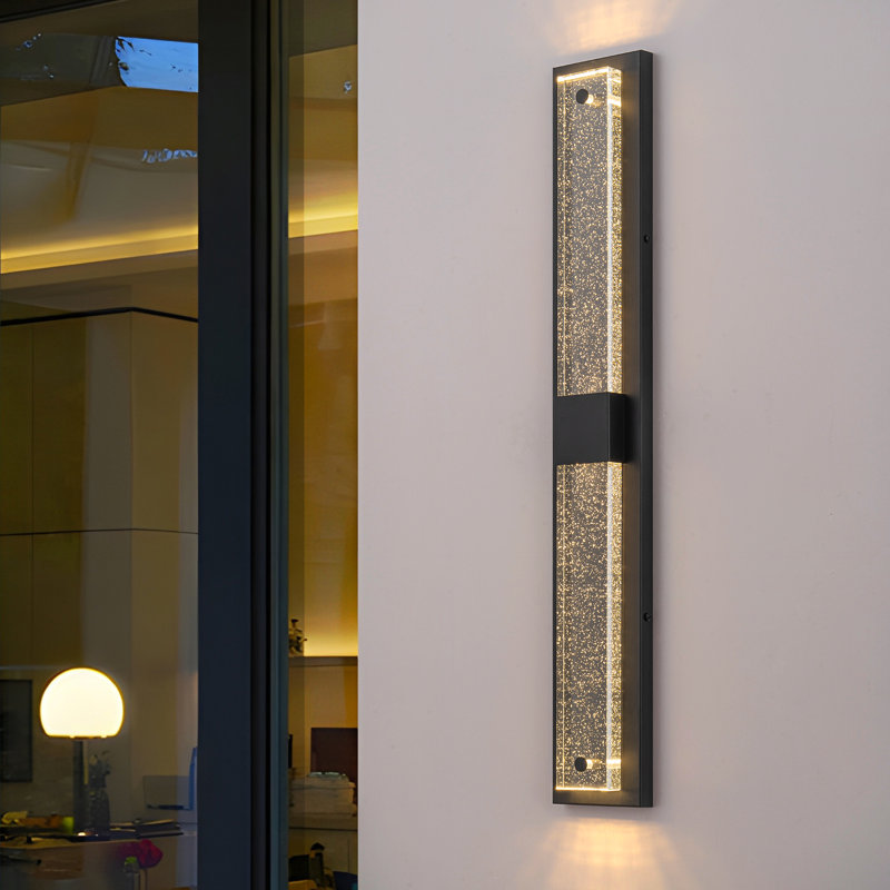 LED 31.5″ Crystal Aluminum Wall Light