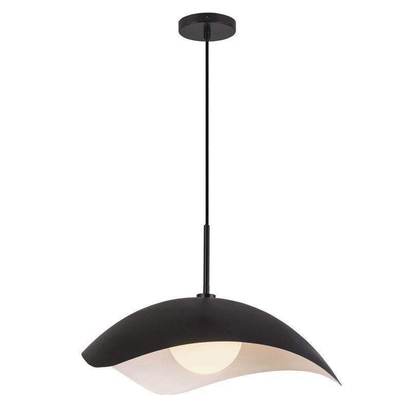 Kirby 22-in Black Pendant