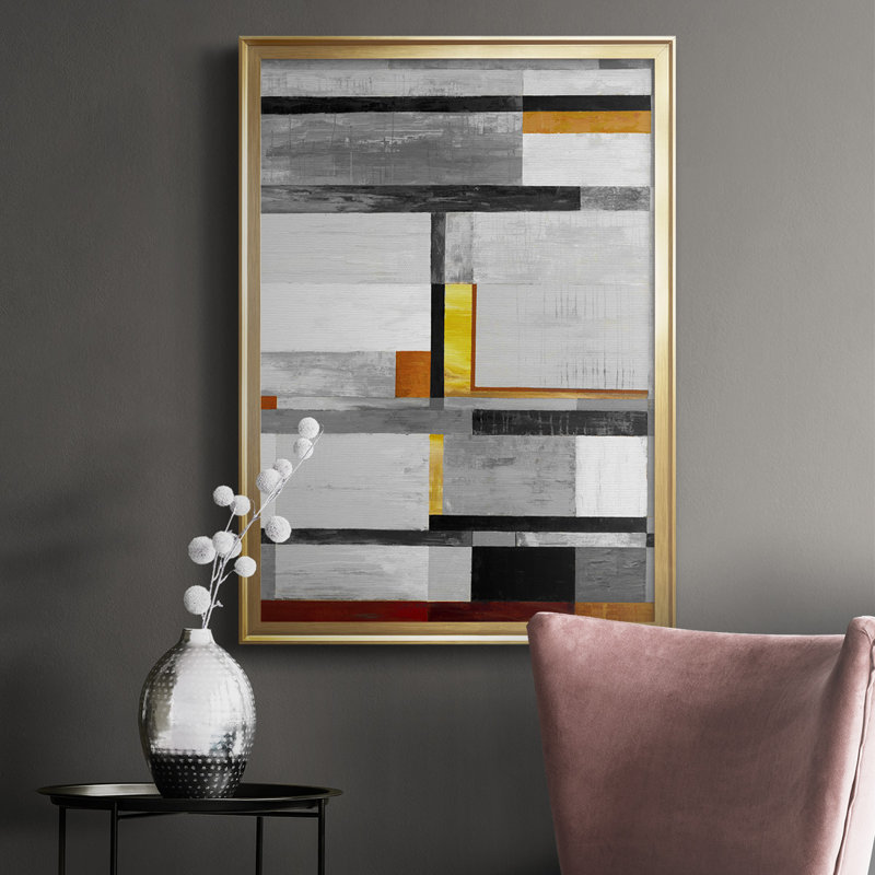 " Retro Spectrum V7 ", Gold, 42.5" H x 30.5" W x 1" D