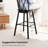 Swivel Solid Wood Counter Stool with Solid Wood Frame-1244383417