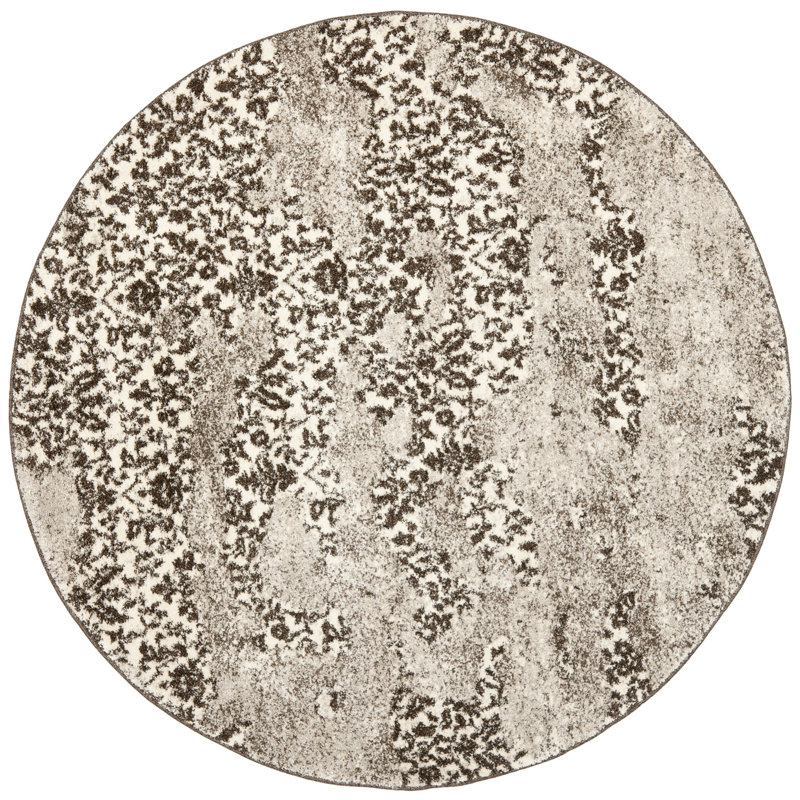 Davila Retro Performance Abstract Rug, Round 6'