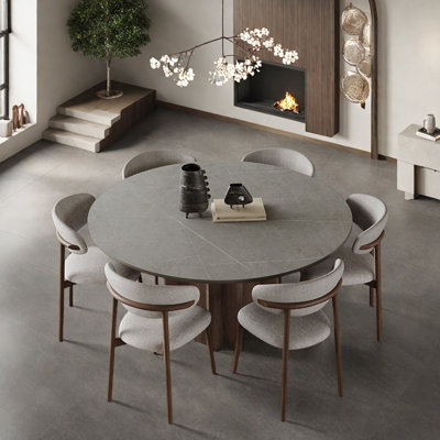 Sturdy Rock Plate Dining Table Sets.