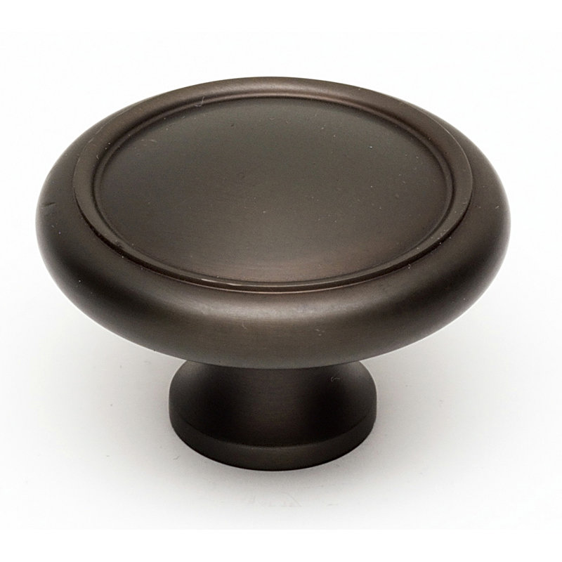 Mushroom Knob, Chocolate Bronze, 0.88" H x 1" W x 0.63" D