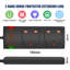 2-Way Surge Protected Extension Lead with Indicator Light UK 3 Pin Plug