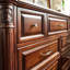 Commode décorative en acajou de style campagnard américain