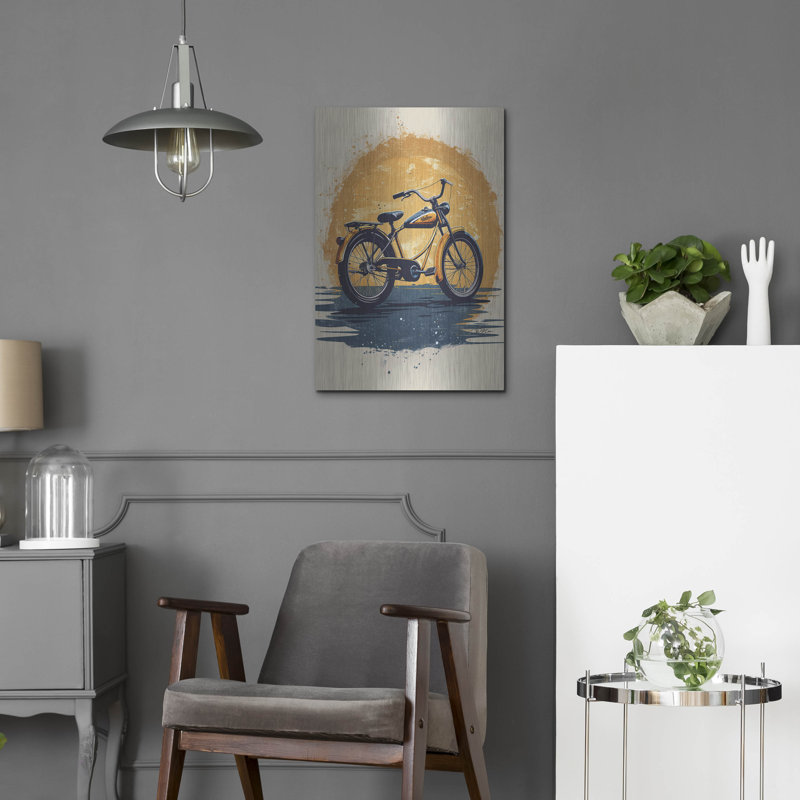 Art mural en métal Williston Forge «The Ancestor Of The Moto» par Momart, H 24 po x l 16 po