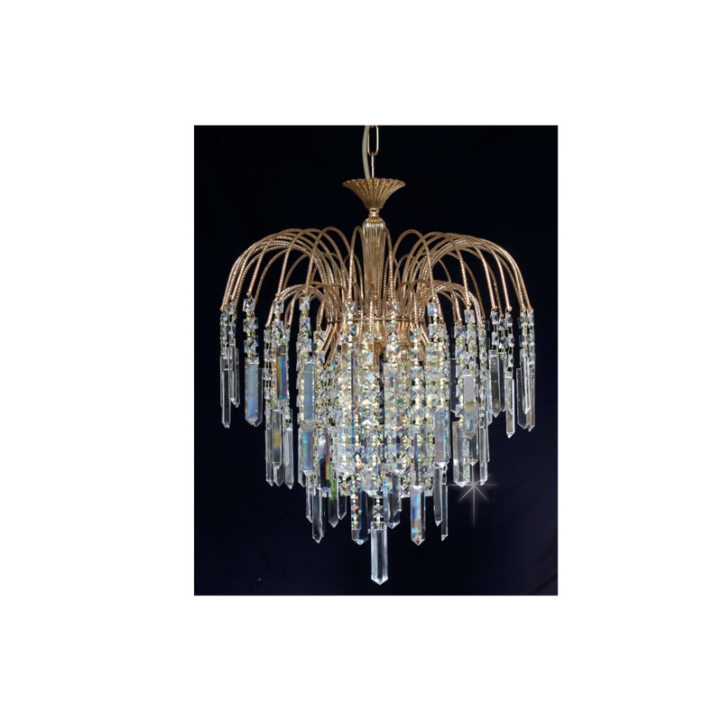 1 - Light Gold Crystal Pendant