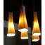 Luminaire suspendu conique à 7 lumières