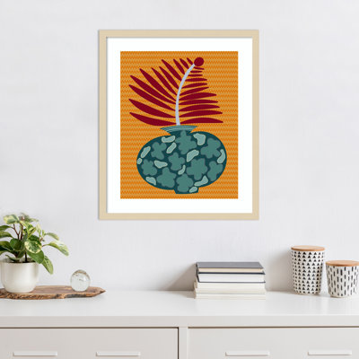 «Snappy Botanical II» par Regina Moore, impression sur bois encadrée
