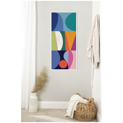 Abstract 02 Panel 2 by Rachel Lee 3 Birdies Studio Framed Canvas Wall Art Print
