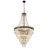 Maquisha Dimmable 12-light Empire Tiered Crystal Chandelier with Antique Bronze Accents