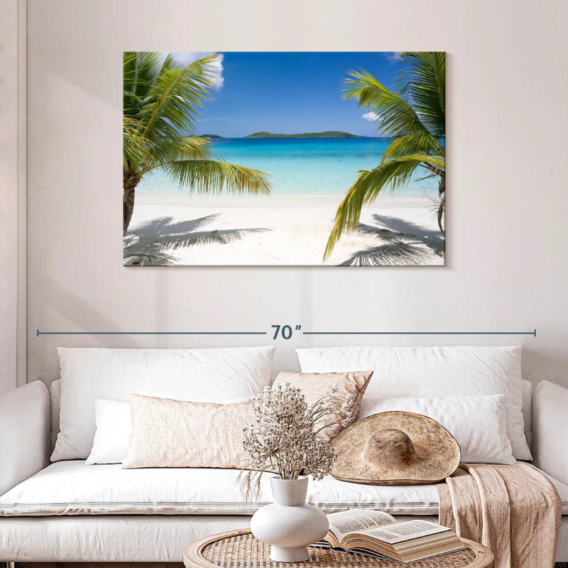 Gillard Pristine Caribbean Beach, H 30 po x l 45 po
