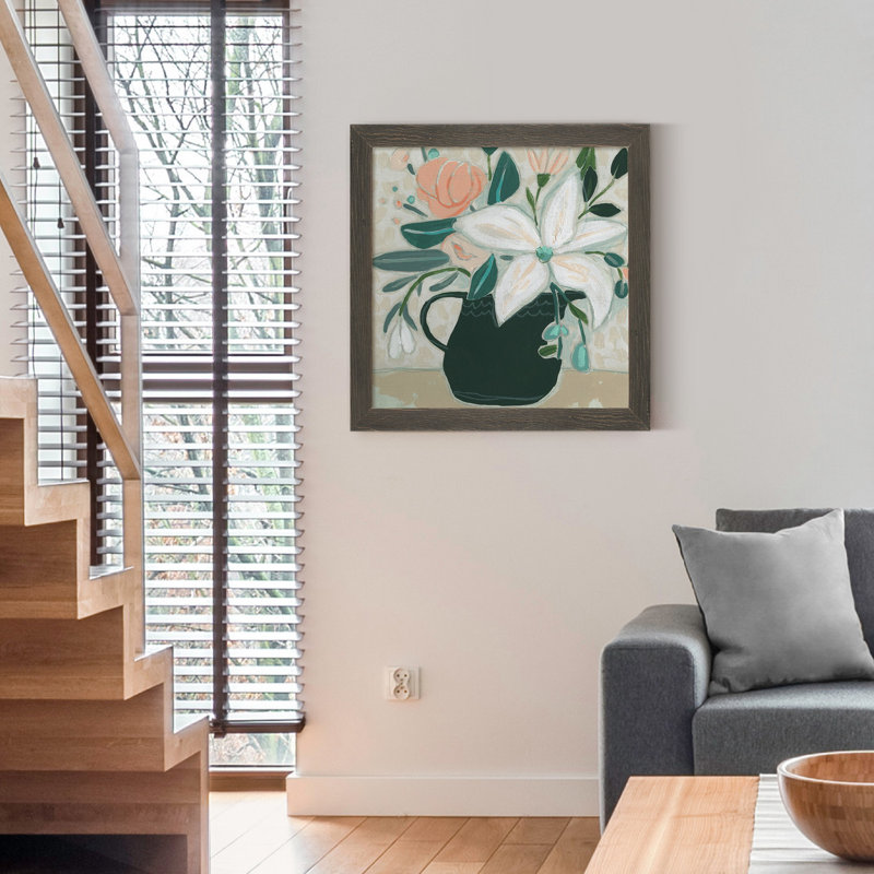 Dandelion Whisper II-impression de cadre photo, H 27,5 po x l 27,5 po x P 1,5 po, Toile avec cadre noir