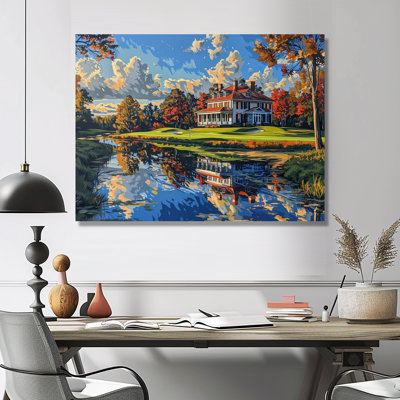 Automne Country Club Charm I - salon d'art mural Country Country