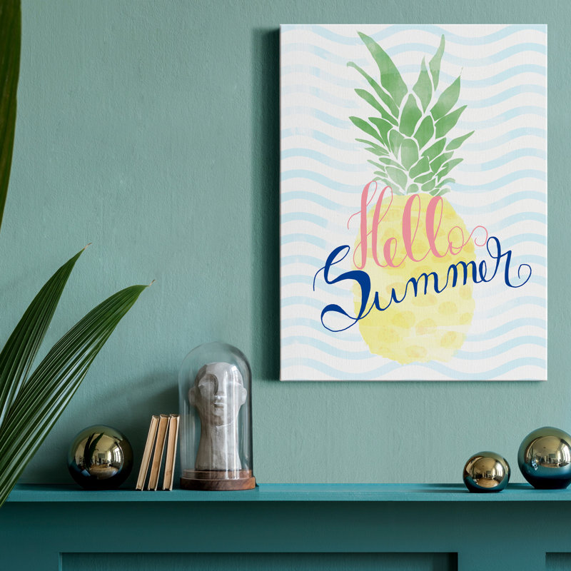 Hello Summer - reproduction sur toile tendue, H 36 po x l 24 po x P 1 po