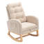 Chaise berçante d'appoint avec repose-pieds