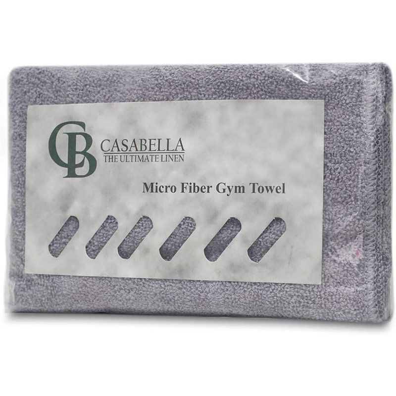 Microfiber Fast Drying Hand Towel, 1, Silver