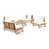 Teak Frame/White Cushion is out of stock selected