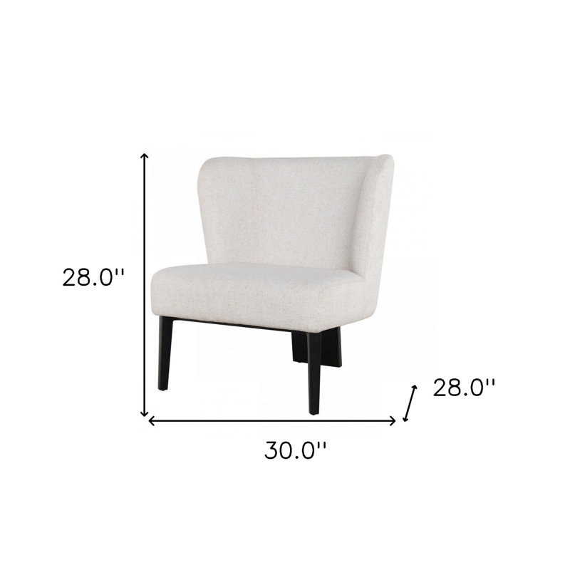 Fauteuil à oreilles en polyester 30 po