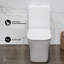 Toilette carrée une pièce à double chasse 1,1 / 1,6 GPP Concorde en blanc mat-1082182212-1125190072