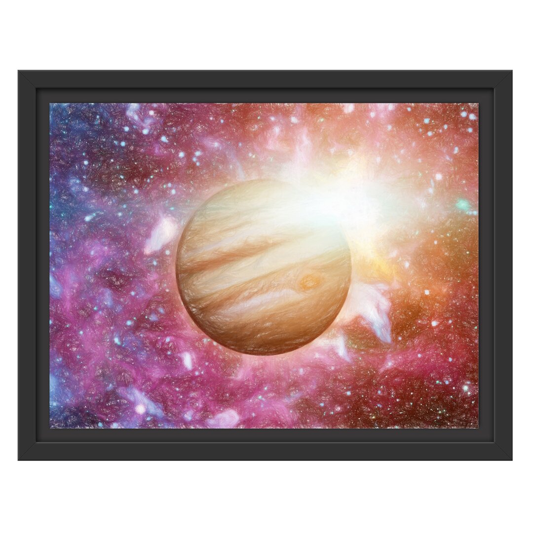 Gerahmtes Wandbild Planet JupiterUniversum